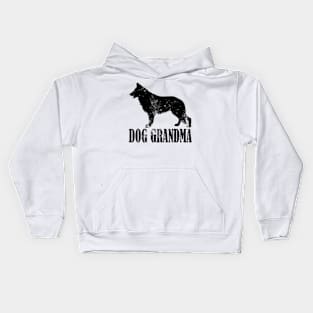 German Shepherd Dog Grandma Kids Hoodie